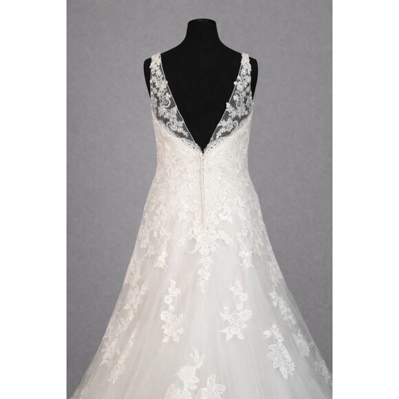 Casablanca Bridal 2269 Wedding Dress Ivory/Champagne Size 12 New - Picture 3 of 7